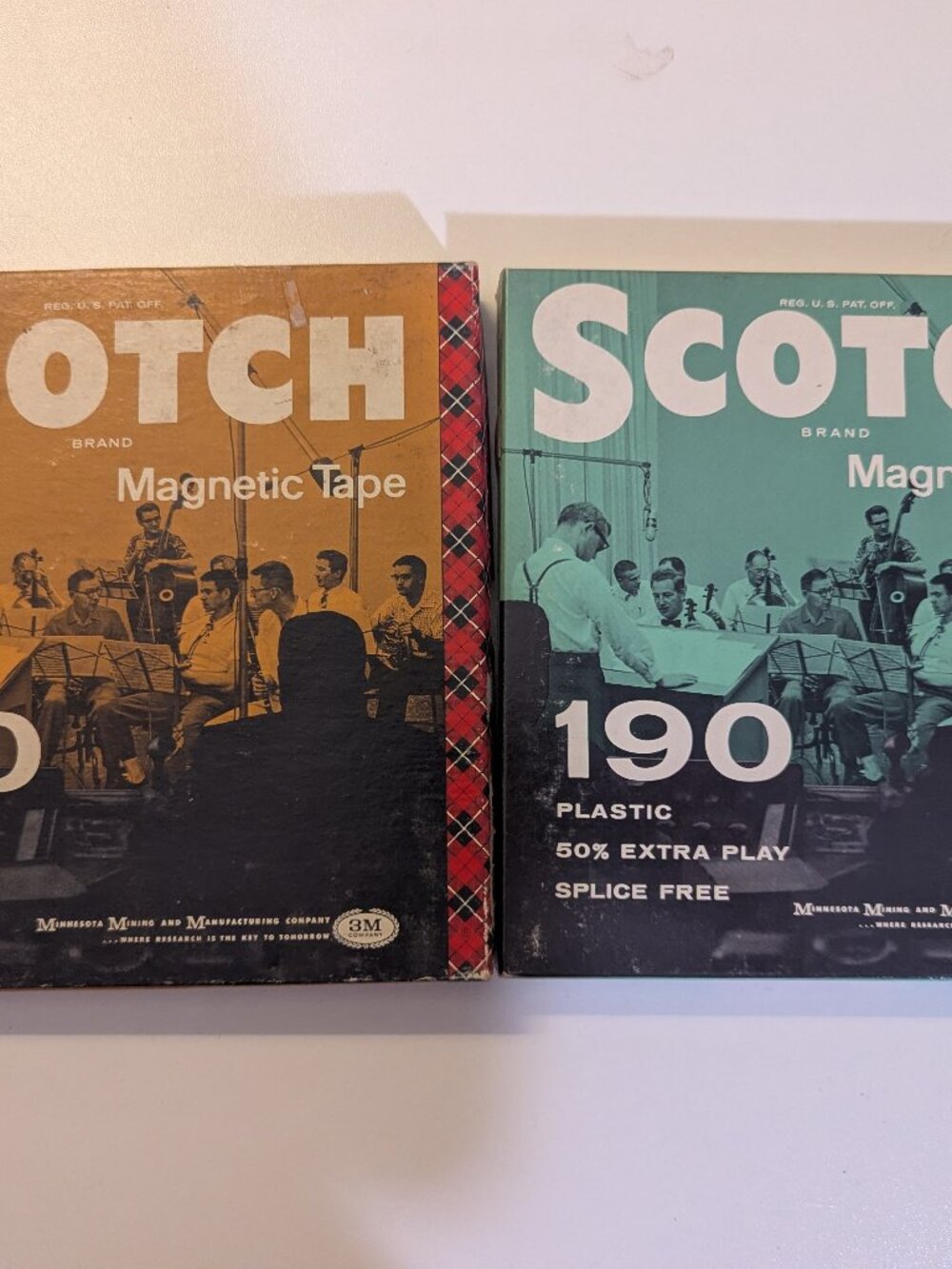 Lot of 2 Vintage Scotch Magnetic Recording Tape
